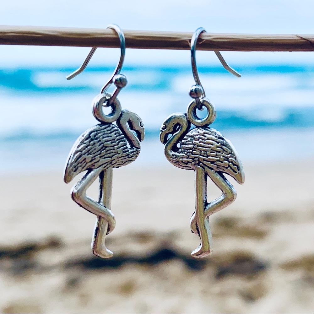 Tropical Flamingo Earrings